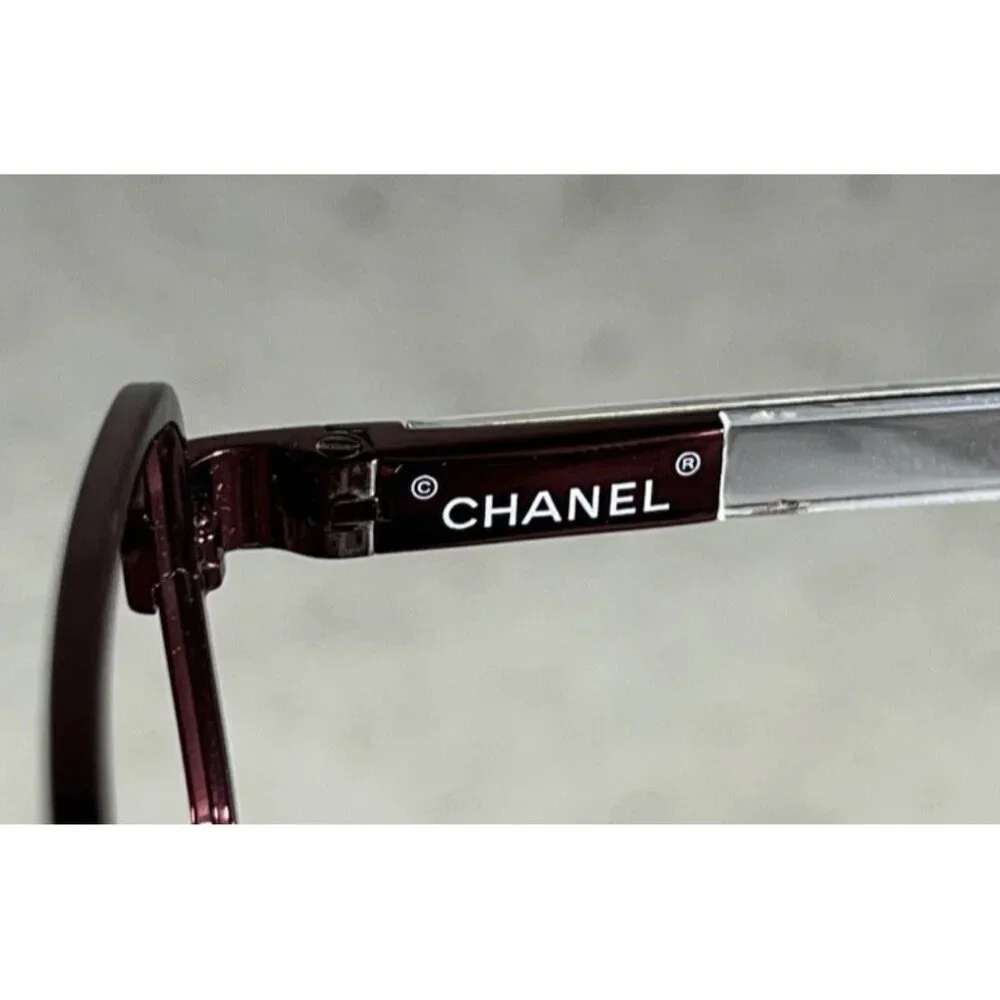 Chanel 2153 c.415 Marble Red Eyeglasses Collection Miroir Frames 53-16-135 Italy - Picture 9 of 9